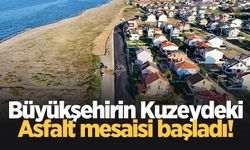 Büyükşehir’in asfalt mesaisi kuzeyde başladı