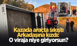 Kazada yaralandı ayakkabısının derdine düştü