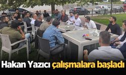 Hakan Yazıcı çalışmalara başladı