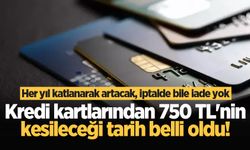 Kredi kartlarından 750 TL'nin kesileceği tarih belli oldu!