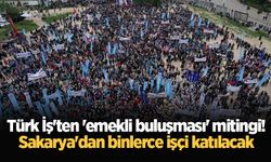 Türk İş'ten 'emekli buluşması' mitingi! Sakarya'dan binlerce işçi katılacak