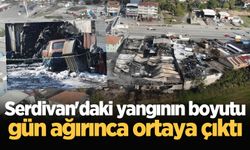 Serdivan'daki yangının boyutu gün ağırınca ortaya çıktı