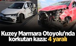 Kuzey Marmara Otoyolu'nda korkutan kaza: 4 yaralı