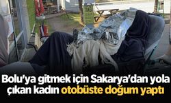 Bolu'ya gitmek için Sakarya'dan yola çıkan kadın otobüste doğum yaptı