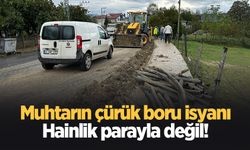 Muhtardan çürük boru tepkisi