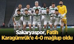 Sakaryaspor, Fatih Karagümrük'e 4-0 mağlup oldu