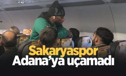 Sakaryaspor'un uçağı kalkamadı