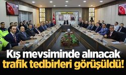 Kış mevsiminde alınacak trafik tedbirleri görüşüldü!