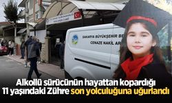 Alkollü sürücünün hayattan kopardığı 11 yaşındaki Zühre son yolculuğuna uğurlandı