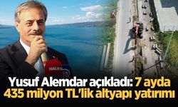 Yusuf Alemdar açıkladı: 7 ayda 435 milyon TL’lik altyapı yatırımı