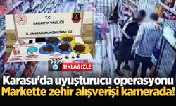 Karasu'da uyuşturucu operasyonu: Markette zehir alışverişi kamerada!