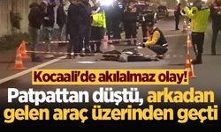 Kocaali'de akılalmaz olay! Patpattan düştü, arkadan gelen araç üzerinden geçti