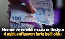 Memur ve emekli maaşı netleşiyor: 4 aylık enflasyon farkı belli oldu