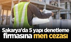 Sakarya'da 5 yapı denetleme firmasına men cezası