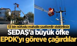 Beşköprü'de SEDAŞ isyanı; Saatlerdir elektrik yok