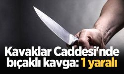 Kavaklar Caddesi'nde bıçaklı kavga: 1 yaralı