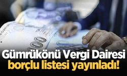 Gümrükönü Vergi Dairesi borçlu listesi yayınladı!