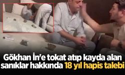 Gökhan İn'e tokat atıp kayda alan sanıklar hakkında 18 yıl hapis talebi