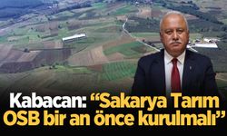 Kabacan: “Sakarya Tarım OSB bir an önce kurulmalı”