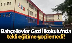 Bahçelievler Gazi İlkokulu'nda tekli eğitime geçilemedi!