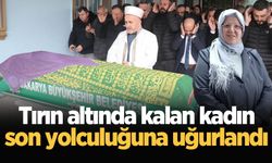 Tırın altında kalan kadın, son yolculuğuna uğurlandı