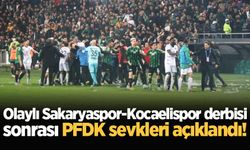 Olaylı Sakaryaspor-Kocaelispor derbisi sonrası PFDK sevkleri açıklandı!