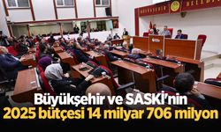 Büyükşehir ve SASKİ'nin 2025 bütçesi 14 milyar 706 milyon