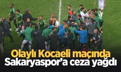 Olaylı derbide Sakaryaspor'a ceza yağdı