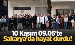 10 Kasım 09.05'te Sakarya'da hayat durdu!