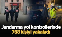 Jandarma yol kontrollerinde 768 kişiyi yakaladı