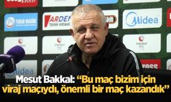 Mesut Bakkal: “Bu maç bizim için viraj maçıydı, önemli bir maç kazandık”