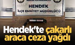 Hendek'te çakarlı araca ceza yağdı