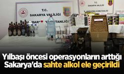 Yılbaşı öncesi operasyonların arttığı Sakarya'da sahte alkol ele geçirildi