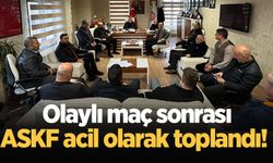 Olaylı maç sonrası ASKF acil olarak toplandı!