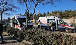 Hasta taşıyan ambulans kaza yaptı