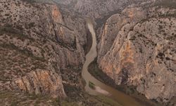 Sakarya Nehri yağmurlar sonrası havadan fotoğraflandı