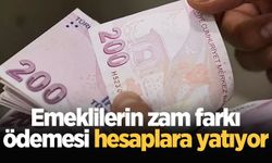 Emeklilerin zam farkı ödemesi hesaplara yatıyor