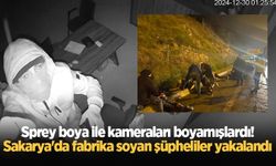 Sprey boya ile kameraları boyamışlardı! Sakarya'da fabrika soyan şüpheliler yakalandı