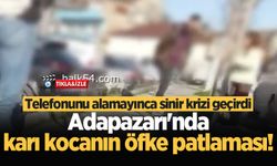 Adapazarı’nda karı kocanın öfke patlaması