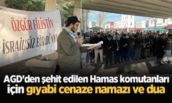 AGD'den şehit edilen Hamas komutanları için gıyabi cenaze namazı ve dua