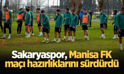 Sakaryaspor, Manisa FK maçı hazırlıklarını sürdürdü