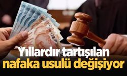 Yıllardır tartışılan nafaka usulü değişiyor