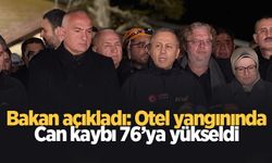 Bakan açıkladı: Otel yangınında can kaybı 76'ya yükseldi