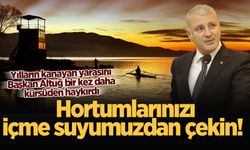 Yılların kanayan yarasını Başkan Akgün Altuğ bir kez daha kürsüden haykırdı: Hortumlarınızı içme suyumuzdan çekin!