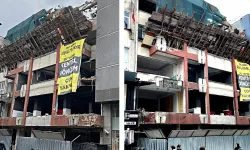 Çark Caddesi'ndeki o binanın yıkımına başlandı