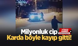 Milyonluk jip rampa aşağı geri geri böyle uçtu