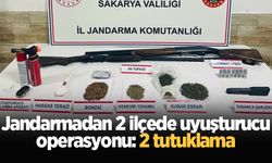 Jandarmadan 2 ilçede uyuşturucu operasyonu: 2 tutuklama