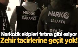 Narkotik ekipleri fırtına gibi esiyor: Zehir tacirlerine geçit yok!