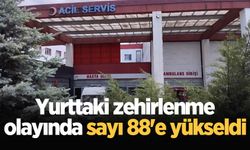 Yurttaki zehirlenme olayında sayı 88'e yükseldi