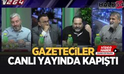 Gazeteciler canlı yayında kapıştı